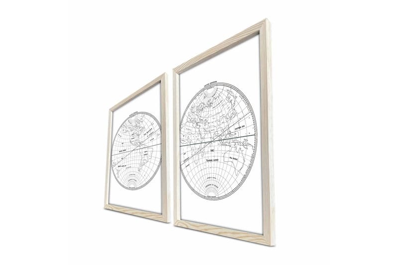 Veggdekorasjon MDF Bilde 2-delt - Innredning - Bilder & kunst - Lerretsbilder