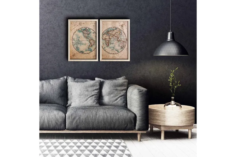 Veggdekorasjon MDF Bilde 2-delt, undefined