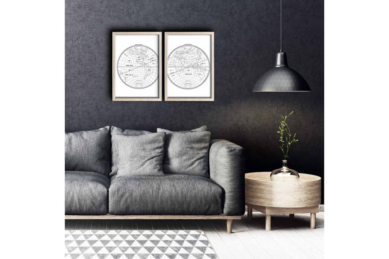 Veggdekorasjon MDF Bilde 2-delt, undefined