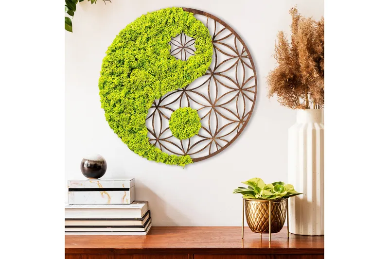 Yin Yang Canvasbilde - 44x44 cm - Innredning - Bilder & kunst - Lerretsbilder