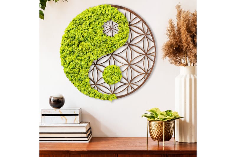 Yin Yang Canvasbilde - 44x44 cm - Innredning - Bilder & kunst - Lerretsbilder