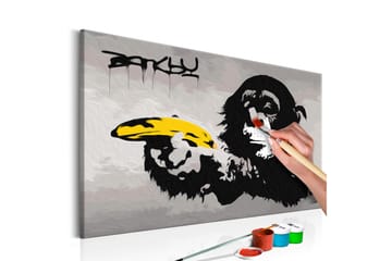 Gjør-det-selv-maleri Ape 60x40 cm - Artgeist sp. z o. o. - Innredning - Bilder & kunst - Male selv