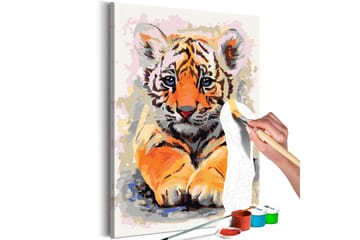 Gjør-det-selv Maleri Baby Tiger 40x60 cm - Artgeist sp. z o. o. - Innredning - Bilder & kunst - Male selv