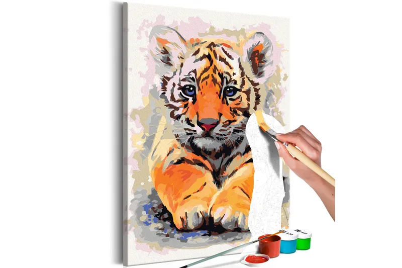 Gjør-det-selv Maleri Baby Tiger 40x60 cm, Artgeist sp. z o. o.