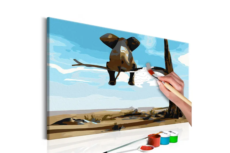 Gjør-det-selv Maleri Elephant In A Tree 60x40 cm, Artgeist sp. z o. o.