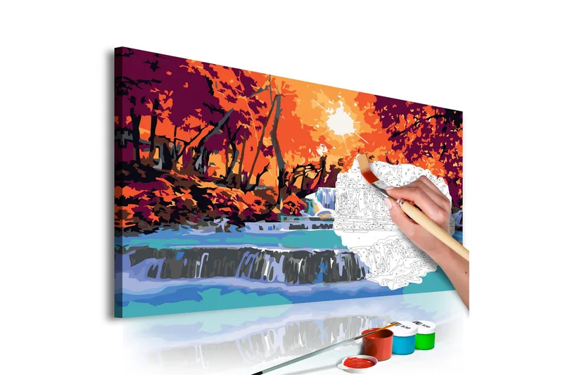 Gjør-det-selv-maleri Kaskade 60x40 cm, Artgeist sp. z o. o.