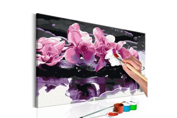 Gjør-det-selv-maleri Lilla Orkide 60x40 cm - Artgeist sp. z o. o. - Innredning - Bilder & kunst - Male selv