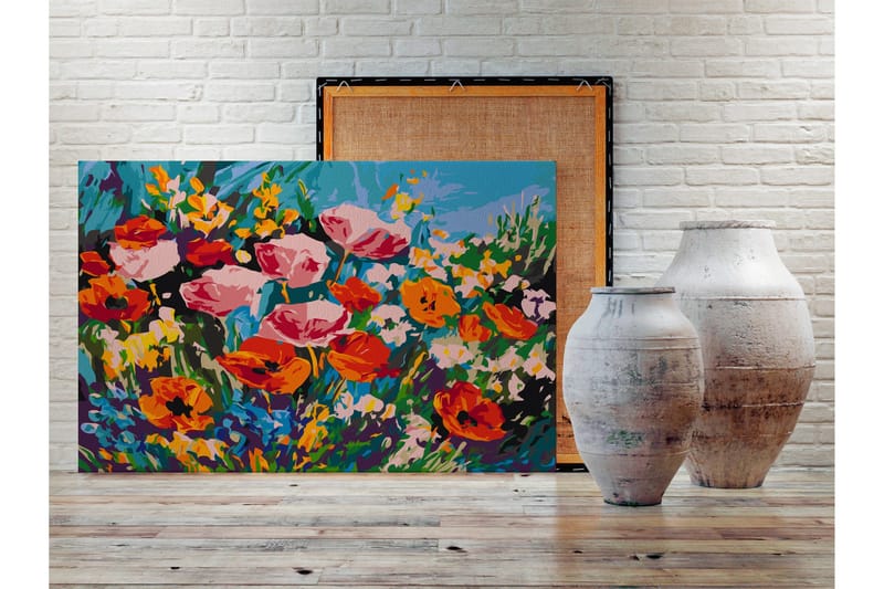 Gjør-det-selv-maleri Meadow Flowers 60x40 cm - Artgeist sp. z o. o. - Innredning - Bilder & kunst - Male selv