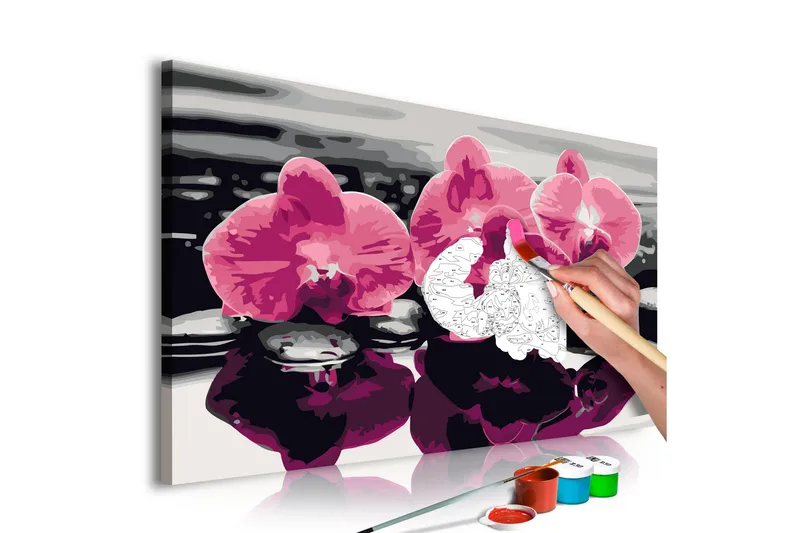 Gjør-det-selv-maleri Tre orkideer 60x40 cm, Artgeist sp. z o. o.