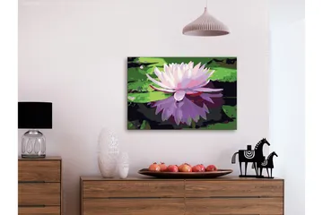 Gjør-det-selv-maleri Vannlilje 60x40 cm - Artgeist sp. z o. o. - Innredning - Bilder & kunst - Male selv