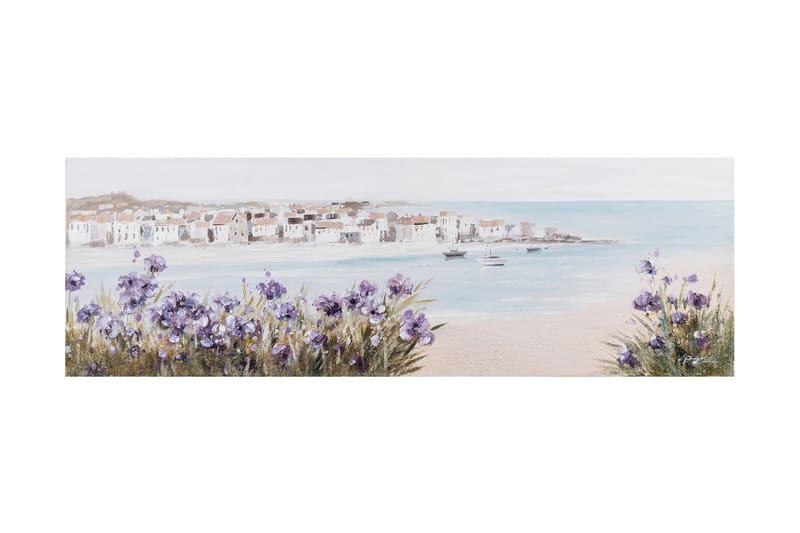 Oljemaleri 50x150cm Stranden - Innredning - Bilder & kunst - Oljemaling