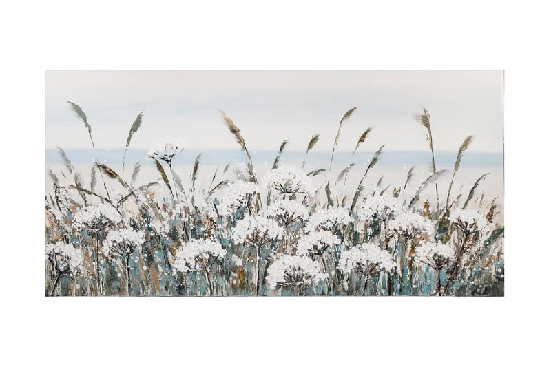 Oljemaleri Hvite Engblomster, undefined