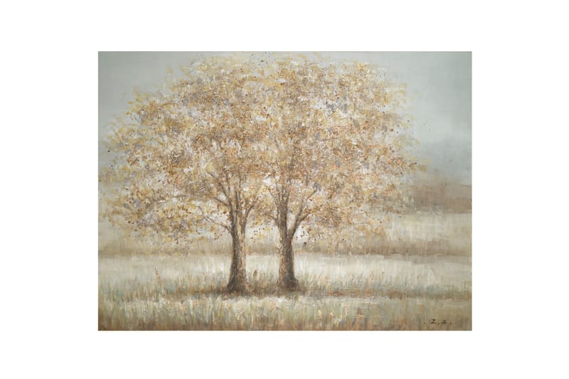 Oljemaleri To tre 90x120cm - Innredning - Bilder & kunst - Oljemaling