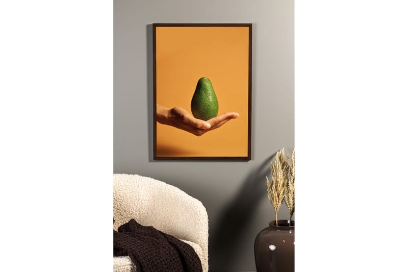 Poster Avocado 70x100 cm - Oransje/Grønn - Posters