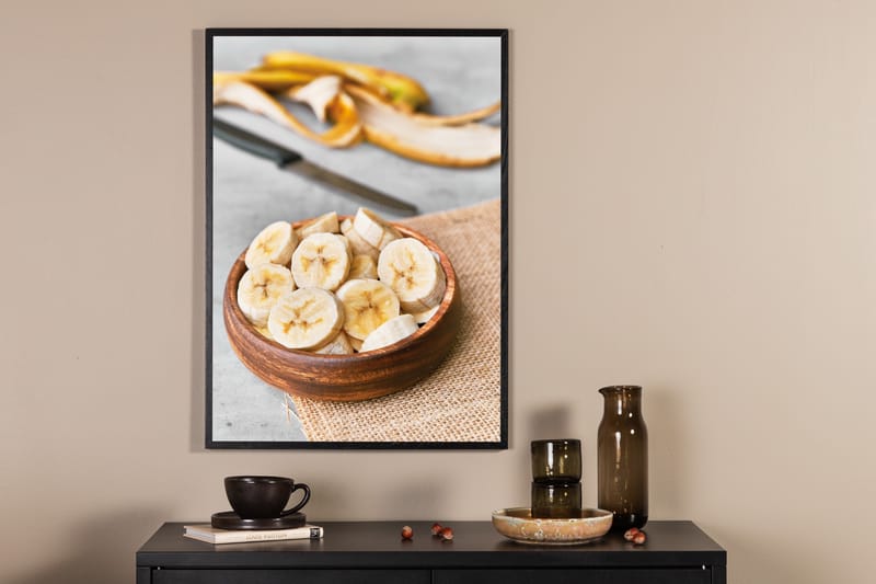 Poster Banana 30x40 cm - Gul - Posters