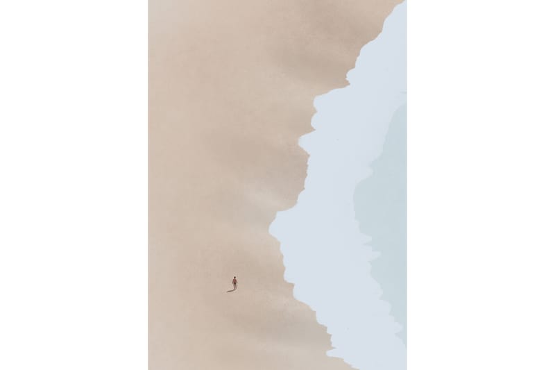 Poster Beach 70x100 cm - Beige - Posters
