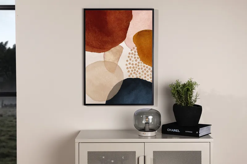Poster Circles 30x40 cm - Beige - Innredning - Bilder & kunst - Posters