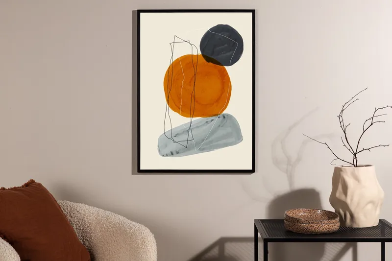 Poster Stones 30x40 cm - Beige - Innredning - Bilder & kunst - Posters