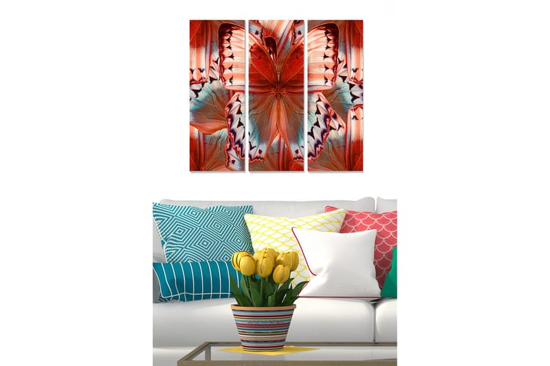 Canvasbilde Colorful 3-pk Flerfarget - 22x05 cm - Innredning - Bilder & kunst - Lerretsbilder