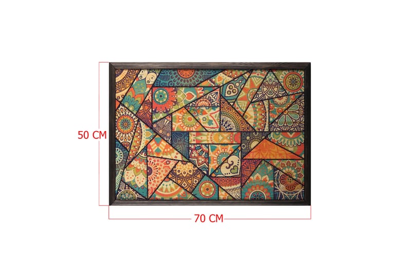 Colourful Mosaic Abstract/Colourful Flerfarget - 70x50 cm - Abstrakt poster - Posters