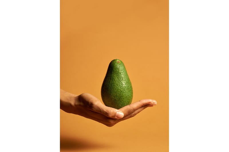 Poster Avocado 50x70 cm, Orange/Grøn