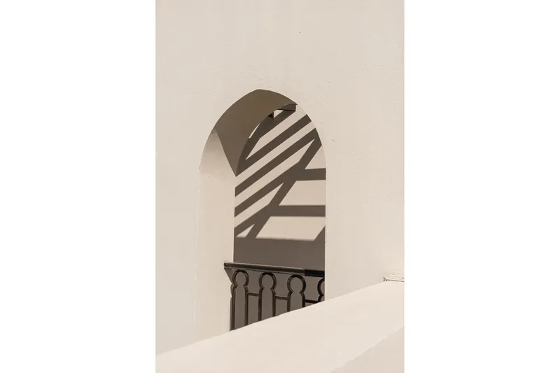 Poster Balcony 70x100 cm, Hvid