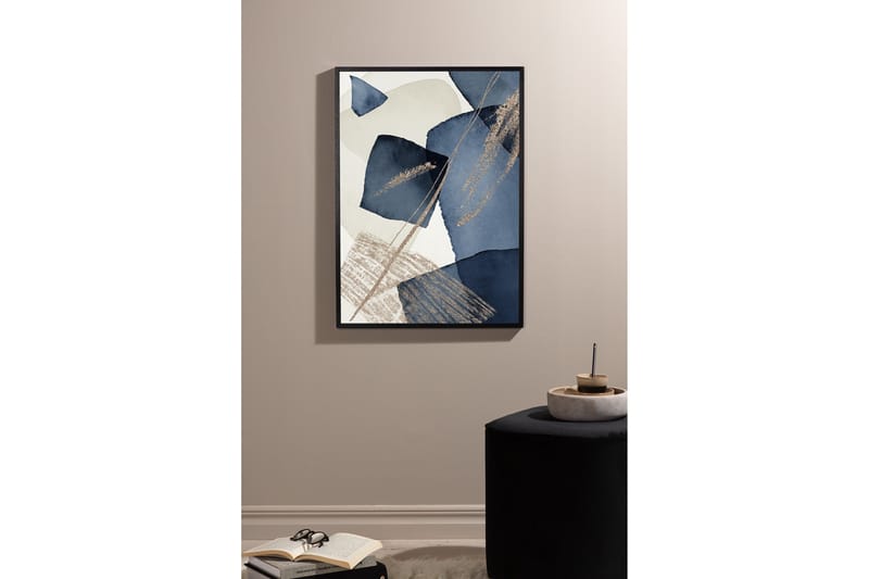 Poster Blue Swirl 30x40 cm - Beige - Innredning - Bilder & kunst - Posters