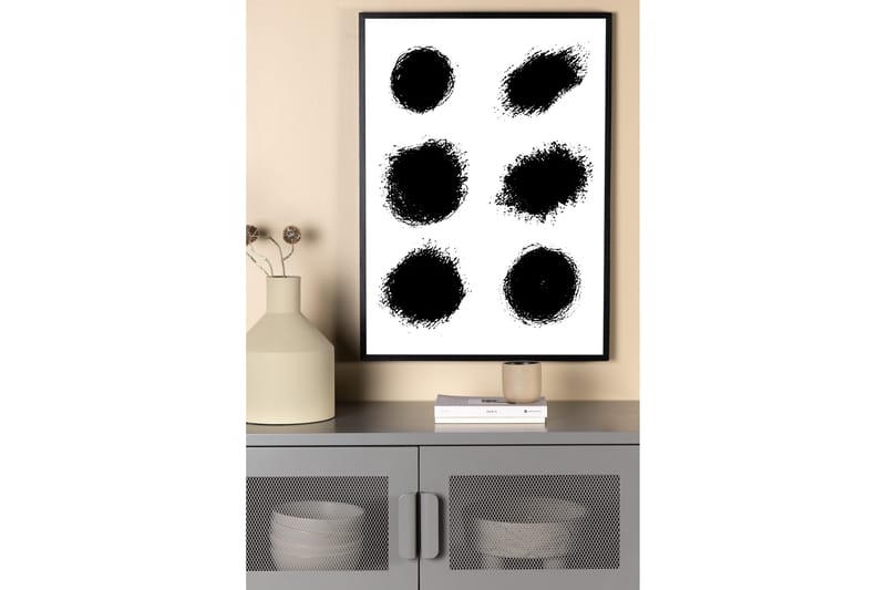 Poster Dots 50x70 cm - Hvid - Innredning - Bilder & kunst - Posters