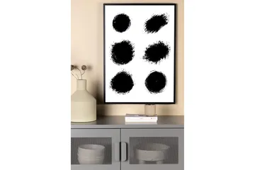 Poster Dots 50x70 cm - Hvid - Innredning - Bilder & kunst - Posters