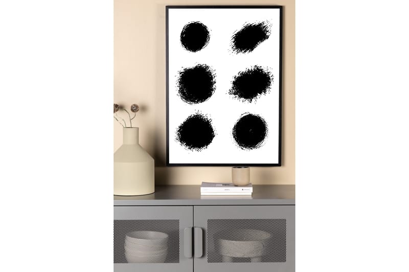 Poster Dots 50x70 cm - Hvid - Innredning - Bilder & kunst - Posters