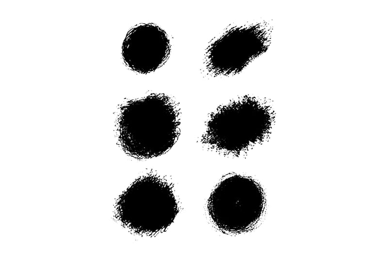 Poster Dots 70x100 cm, Hvid