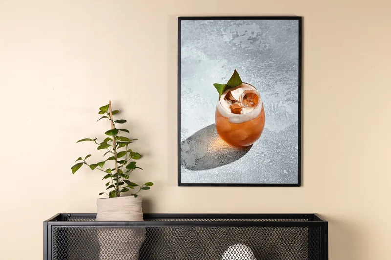 Poster Drink 70x100 cm - Grå - Innredning - Bilder & kunst - Posters