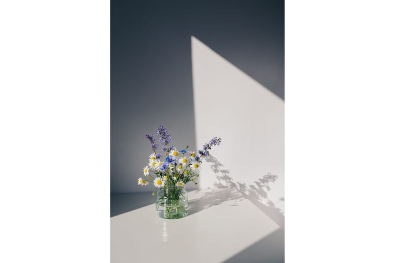 Poster Flowers 70x100 cm, Hvid