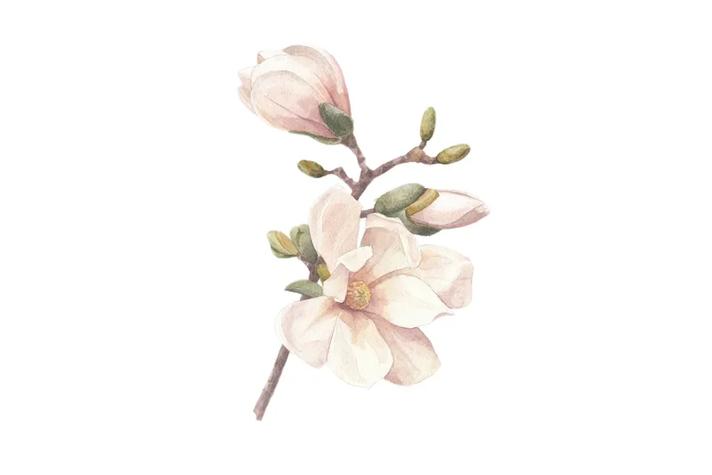 Poster Hand made 30x40 cm, Lyserød/Hvid