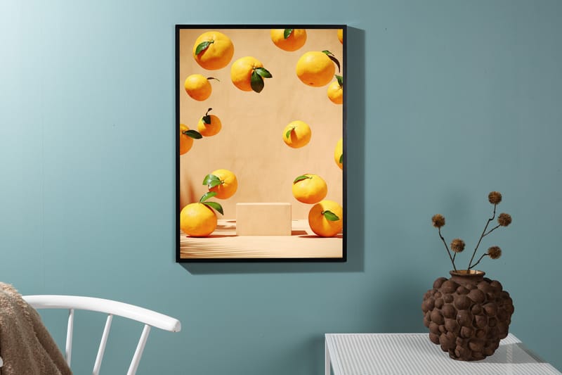 Poster Lemons 21x30 cm - Beige - Posters