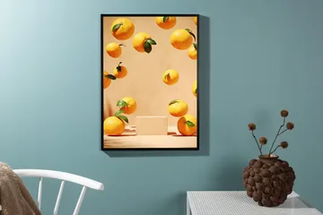 Poster Lemons 21x30 cm - Beige - Innredning - Bilder & kunst - Posters