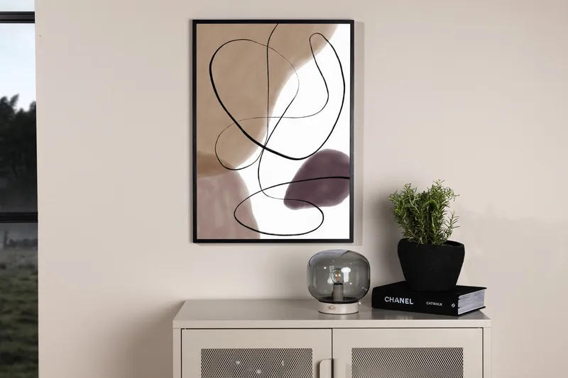 Poster Lines 70x100 cm - Beige - Innredning - Bilder & kunst - Posters
