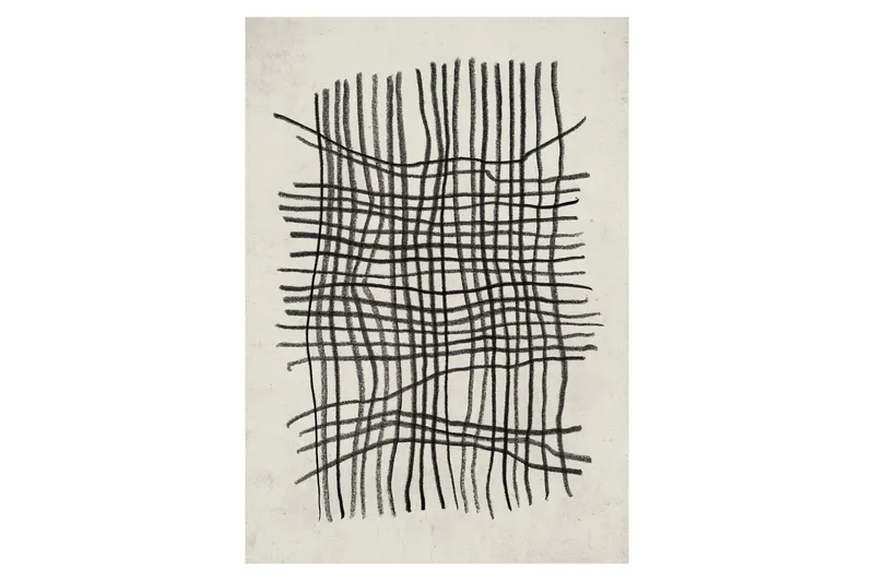 Poster Linework 50x70 cm - Beige/Sort - Innredning - Bilder & kunst - Posters