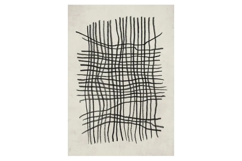 Poster Linework 70x100 cm, Beige/Sort