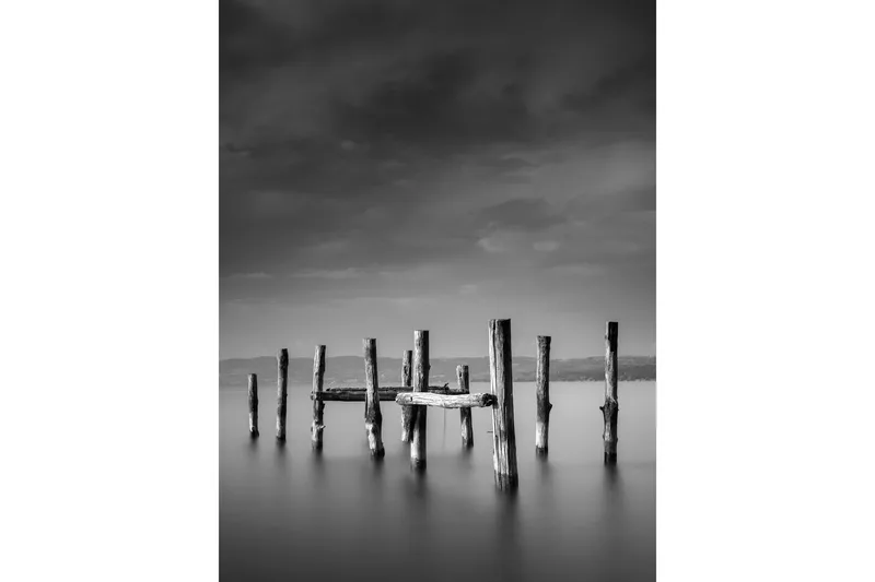 Poster Ocean 30x40 cm, Sort/Hvid