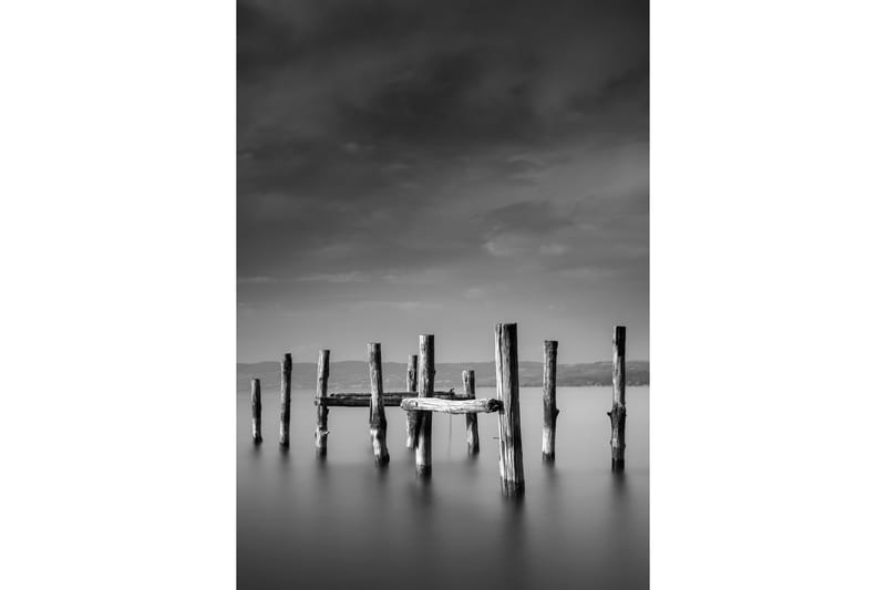 Poster Ocean 70x100 cm, Sort/Hvid