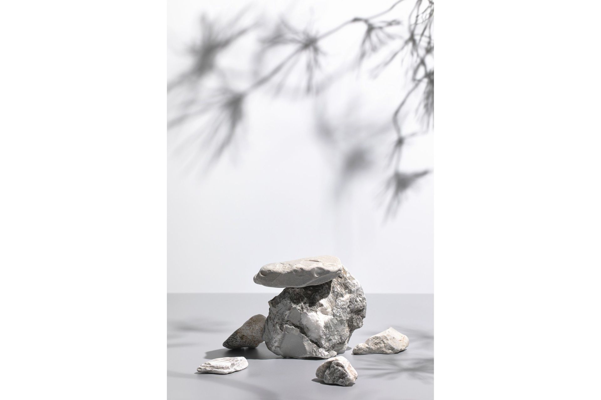 Poster Sandstones 50x70 cm - Hvid