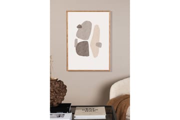 Poster Shapes 21x30 cm - Sort/Hvid - Innredning - Bilder & kunst - Posters
