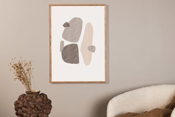 Poster Shapes 50x70 cm - Sort/Hvid - Innredning - Bilder & kunst - Posters