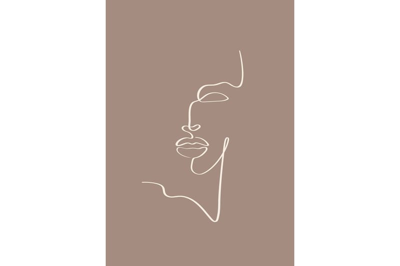 Poster Siluette 30x40 cm - Brun - Innredning - Bilder & kunst - Posters
