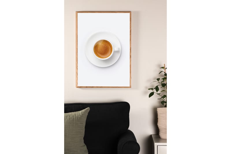 Poster Skimmed coffee 21x30 cm - Brun/Hvid - Innredning - Bilder & kunst - Posters