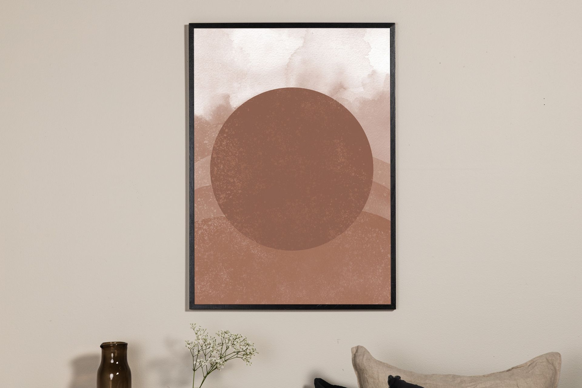 Poster Soft shades 21x30 cm - Brun - Innredning - Bilder & kunst - Posters