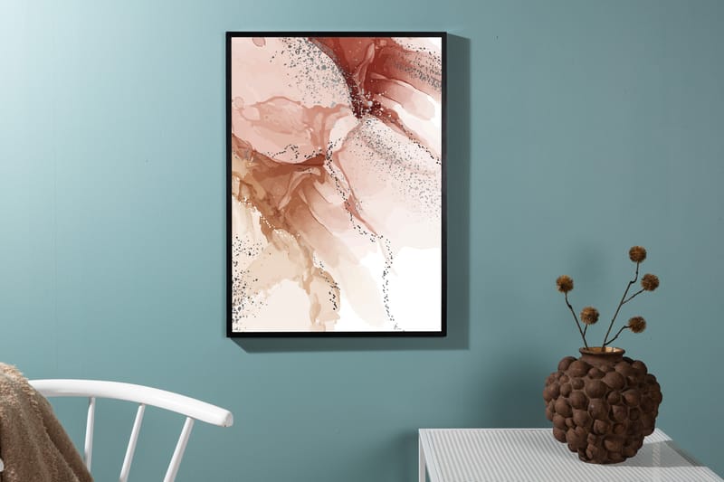 Poster Splash 21x30 cm - Lys lyserød - Innredning - Bilder & kunst - Posters