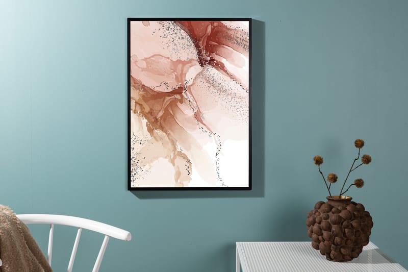 Poster Splash 21x30 cm - Lys lyserød - Innredning - Bilder & kunst - Posters