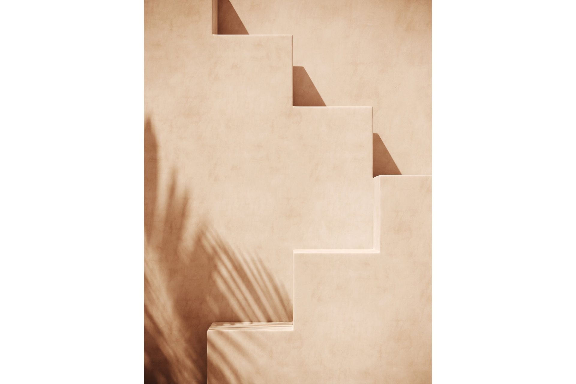 Poster Stairs 21x30 cm - Lys Orange